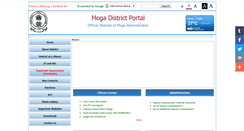 Desktop Screenshot of moga.gov.in